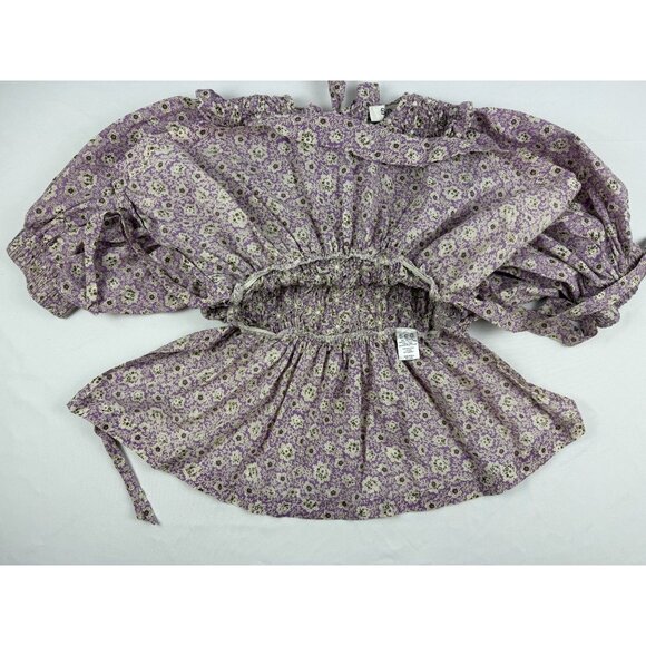 Sea New York Women’s Ida Smocked Top Lilac color Size XS - Picture 7 of 9